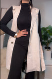 Ivory Trench Vest